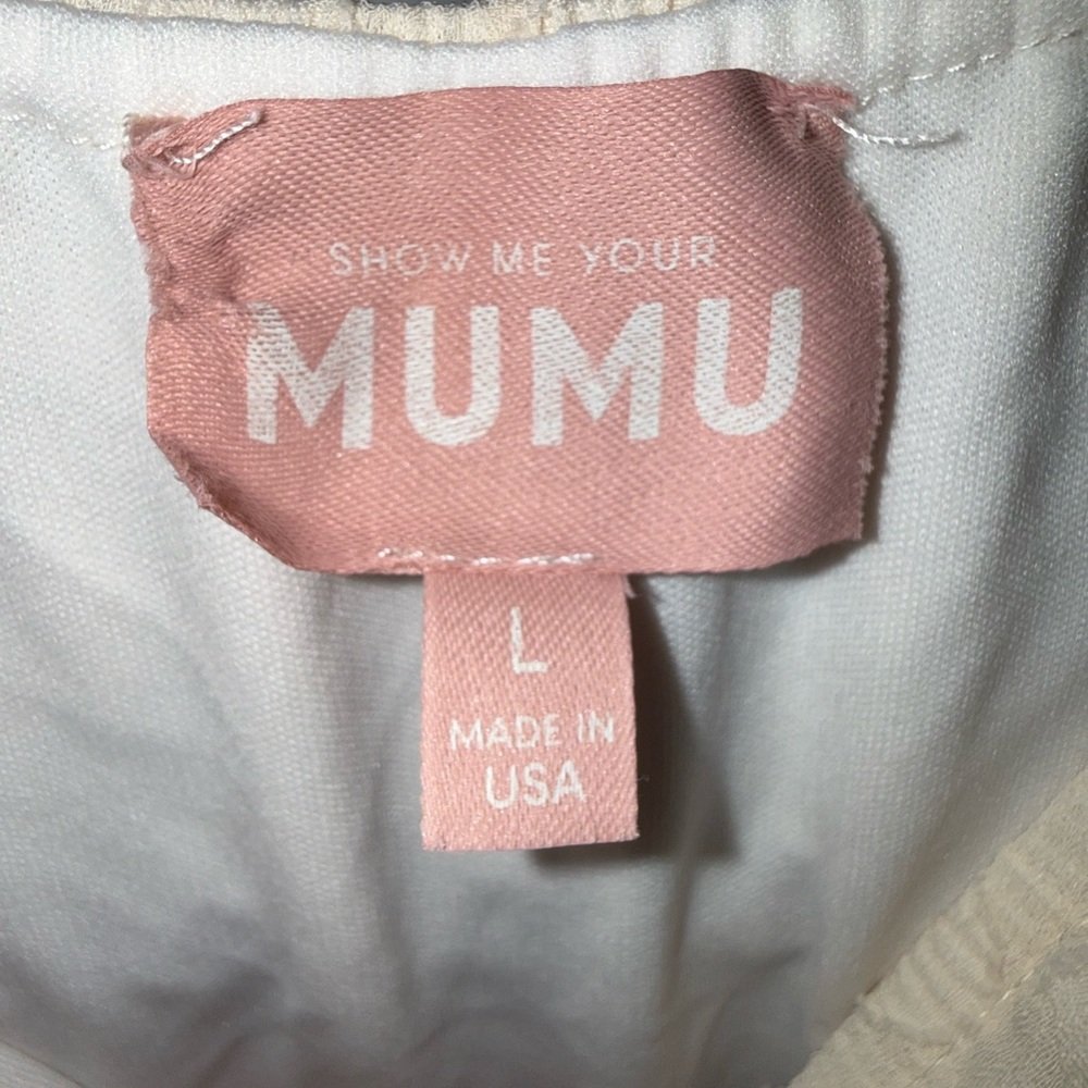 🟣🟣Show Me Your MuMu Cream Dress - Picture 3 of 5